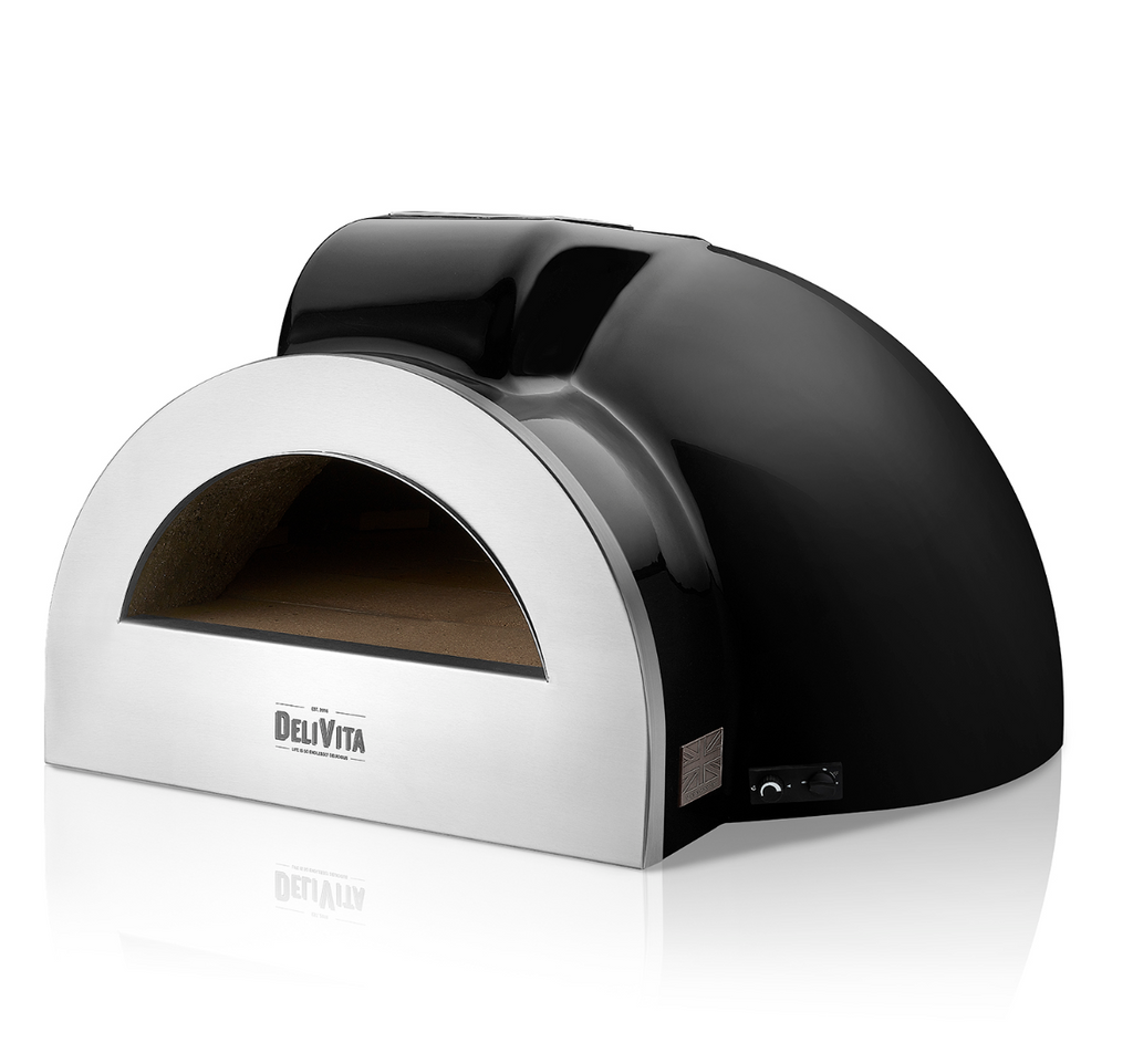 Delivita - Pro Dual Fuel  - Very Black + Flue Pipe & Rain cap