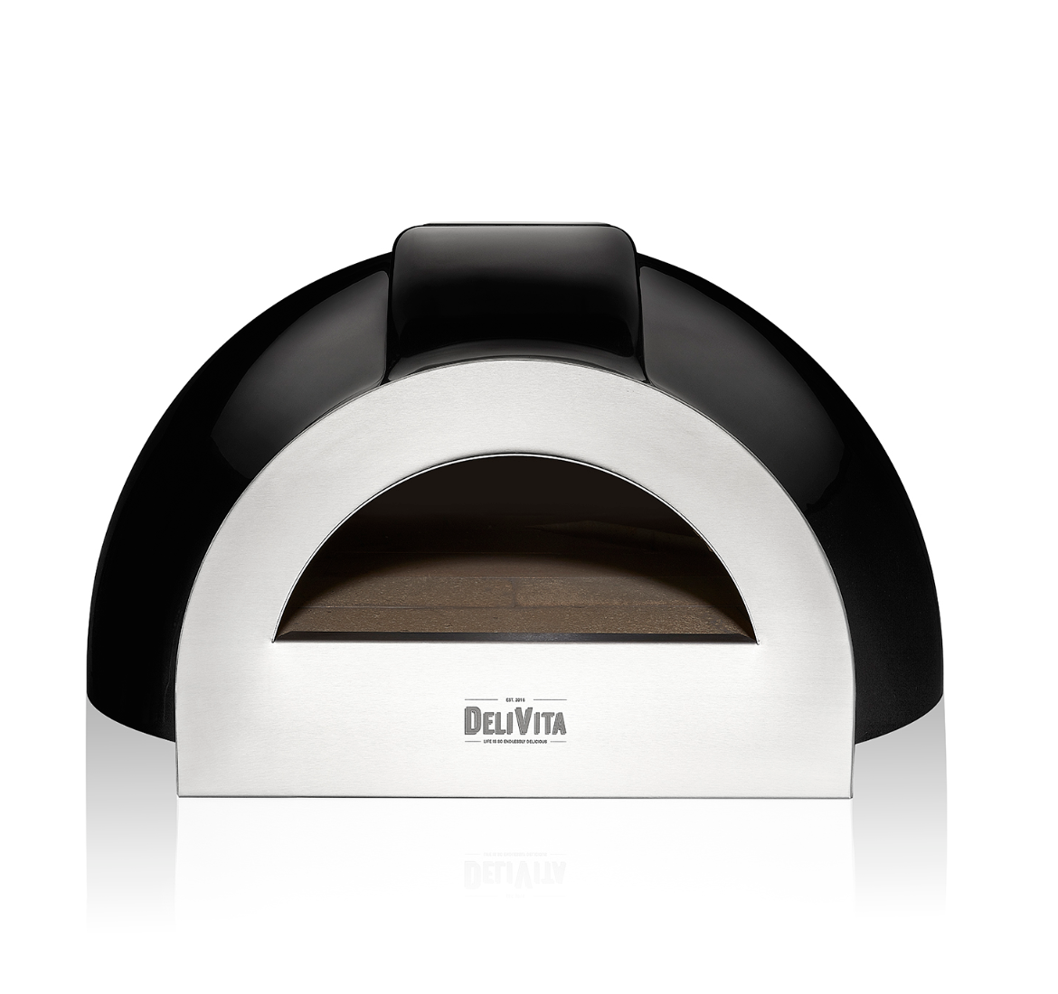 Delivita - Pro Dual Fuel Deluxe complete Collection- Very Black + Flue Pipe & Rain cap